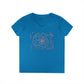 Moon Lodge Red Spiral Short Sleeve V-Neck