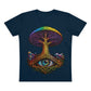 "The World Tree" Organic V-Neck Shirt (Ships from Europe)